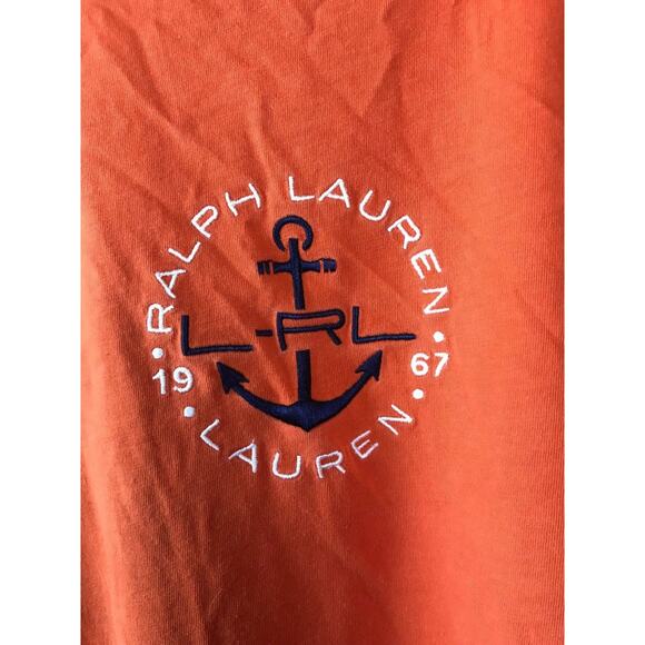 Lauren Ralph Lauren Active Orange Knit Top Anchor Ladies Medium - Picture 2 of 4